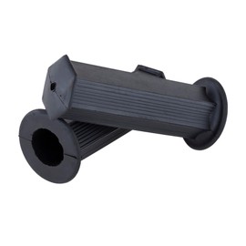 Kijima 201-6711 Motorcycle Parts Hexagon Mini Grip, 4.4 x 0.8 inches (112 x 22.2 mm), Non-Piercing, Universal Use, Black