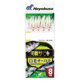 Hayabusa 10-3 Combat Sabiki White Hair Aurora 8 Hooks