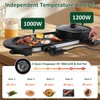 Hot Pot Electric with Grill, 2 in 1 Smokeless Non-Stick