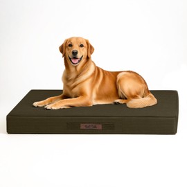 Sytopia 42-Inch Waterproof Chew-Resistant Orthopedic Dog Bed, XL Size for Extra Large Dogs, Supports Up to 90 lbs, Suitable for Indoor and Outdoor Use, Brown