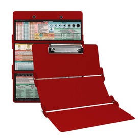 Whitecoat Clipboard® Trifold - Nursing Edition (Red, Trifold)