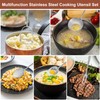 304 Stainless Steel Cooking Utensils Set, 10pcs Long Metal Kitchen