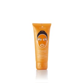 GYADA COSMETICS, Smoothing & Brightening Facial Scrub Exfoliating Moisturizing Gently Smooths All Skin Types Mango Papaya Pineapple Formula Gold Tone Shea Butter 75ml