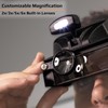 Carson LumiVisor Head Magnifier - Black Head Visor with LED