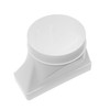 Vent Systems Rectangular Pipe Connector for Round Pipe Connection 220