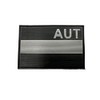 Austria AUT Suppressed Flag Airsoft PVC Velcro Patch (Black)