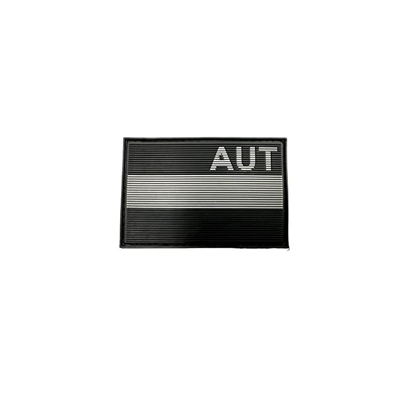 Austria AUT Suppressed Flag Airsoft PVC Velcro Patch (Black)
