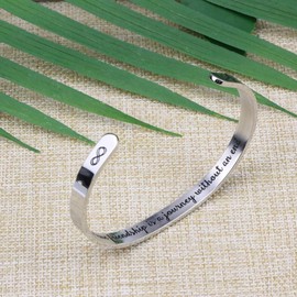 Best Friends Gifts for Women Friends A True Friendship is A Journey Without An End Bracelet Friendship Jewelry Gift for BFF Best Friend Birthday