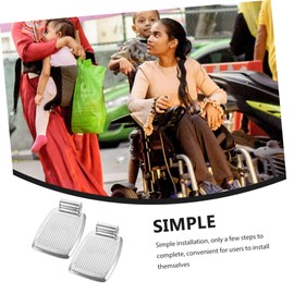 ORFOFE Wheelchair Footrest Pad Replacement Foot Rest Heavy Duty for Elderly Stability Comfort