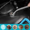 DURATECH 7-Piece Anti-slip Offset Box Wrench Set, Bolt Extractor Wrench