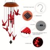 1pack Cardinal Wind Chime, Solar Sound Wind Chime, Wind Chime