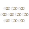 sourcing map 10pcs F6-12M Thrust Ball Bearings 6mm x 12mm