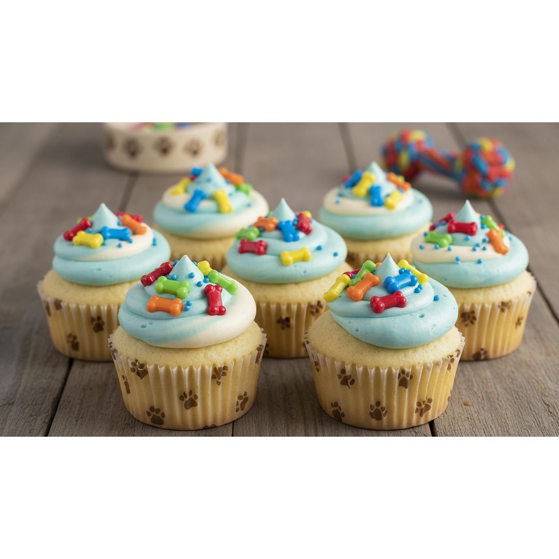 NCS Bone Shaped Edible Sprinkles – Red, Orange, Yellow, Green