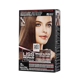 YamaLiss Brazilian Straightening Kit for Dark Hair (Italian Packaging)