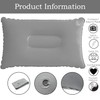 ZEACCT Pack of 2 Inflatable Pillows, Grey Inflatable Pillow, Height