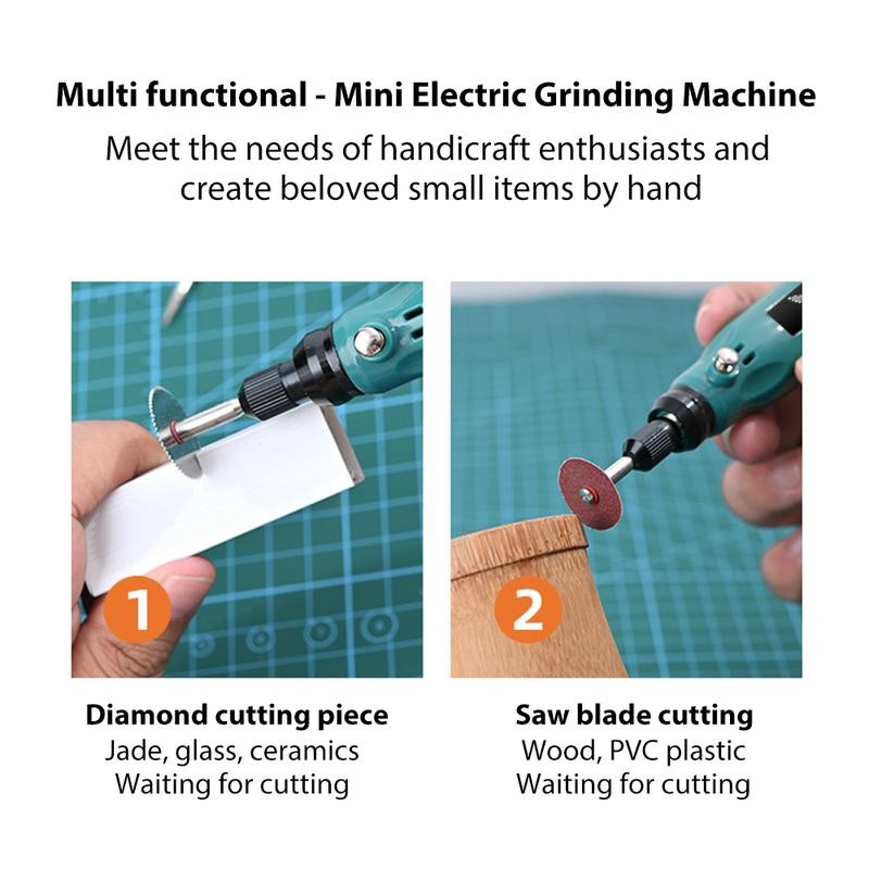 JENABOM Mini Cordless Rotary Tool, USB Charging, 5-Speed Rotary Tool