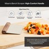 Misen Stainless Steel Bench Scraper - Versatile Food Scraper with