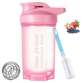 600ML/20OZ Botella para Proteina de Cocteleram, JASUVII Proteina Shaker, Botella agitadora para de Suplemento Fitness y Deportes, Sin BPA y Leak Proof