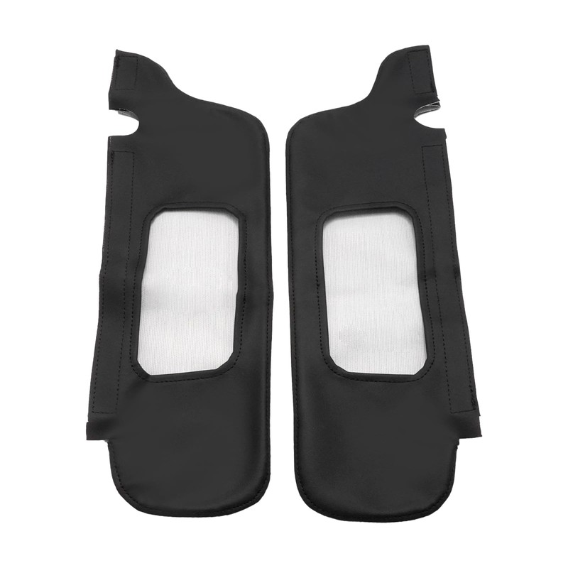 EATAKWARD 1Pair Black Car Sun Visor Cover, Replacement for Ford