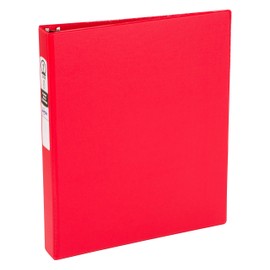 Avery Economy Binder with 1 Inch Round Ring, Red, 1 Binder (3310)
