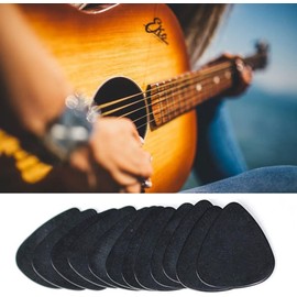 10Pcs Black Guitar Picks, Celluloid Guitar Plectrums for Your Electric, Acoustic, or Bass Guitar 0.5mm Guitar Picks and Bass Picks Instrument Accessories