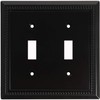 Harmon Designs Sunken Pearls Switch Plate/Wall Plate/Outlet Cover (Double Toggle,
