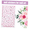 Baluue 5sets Cherry Blossoms Nail Art Stickers Stick Nails Floral