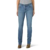 Wrangler womens Western Mid Rise Stretch Straight Leg Jeans, Brianna,
