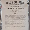 Bulk Herb Store Vinegar of the 4 Thieves Organic Bulk