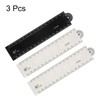 sourcing map 3pcs Folding Ruler 30cm Metric Polystyrene Foldable Angle