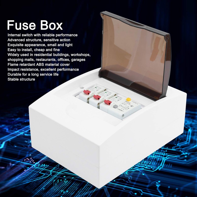 Fuse Box, Exquisite Appearance Garage Fuse Box Electric Auxiliary Material