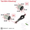 2MPLASTIC Rear Control Arm Bushing For MAZDA CX-7 CX7 2007-2012