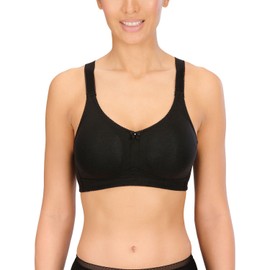 Naturana Soft Bra with Pocket for Post-Surgery Support and Recovery Care - 38 Black D