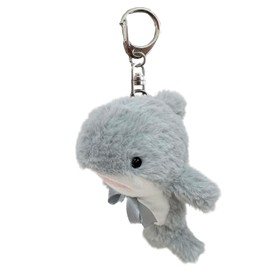 Stream Market Mascot Keychain Lanyard Charm Plush Dolphin Shark TY032-C