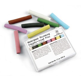 AMACO Non-Toxic Underglaze Decorating Crayon Set - B, Assorted Color, Set of 8 by AMACO