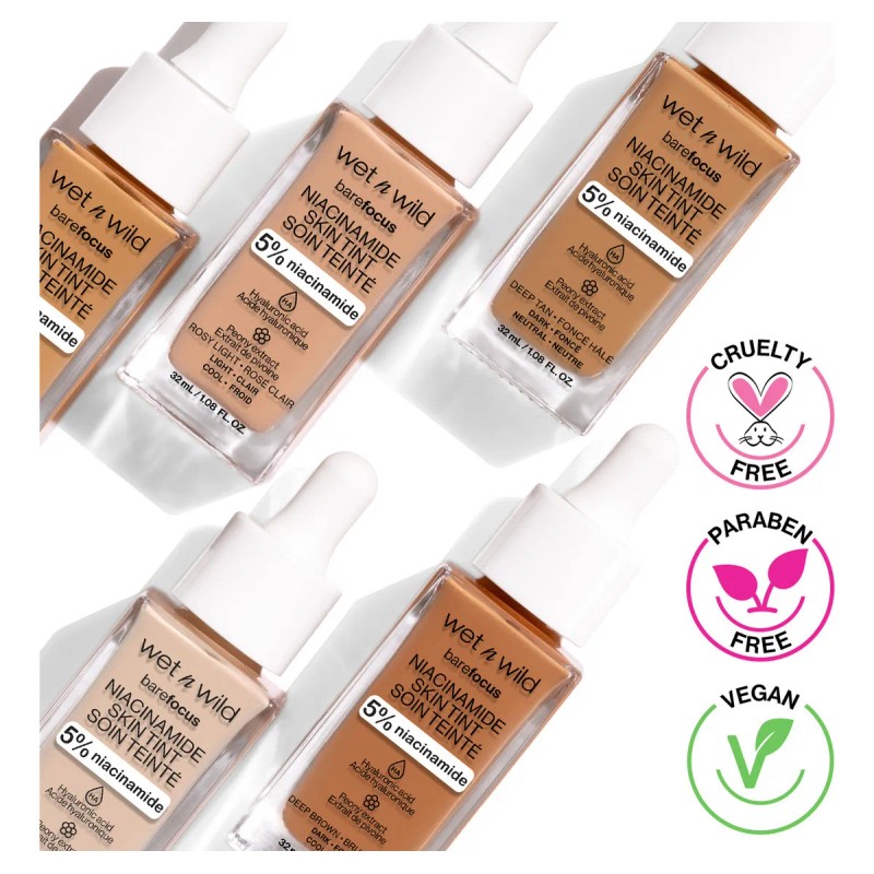 Wet n Wild Base de Maquillaje Serum Bare Focus Niacinamide