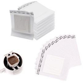 Pack of 100 Coffee Filters Camping, Drip Coffee Bag with Hanging Ear, Portable Coffee Paper Filters for Most Cups, Travel, Camping, Home, Office