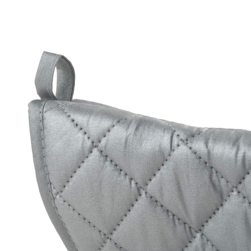 Winco Silicone Oven Mitt, 17-Inch, Silver