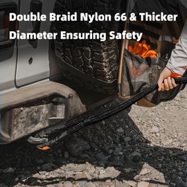 ALL-TOP Kinetic Recovery Rope, 48000Lbs, 1in x 30ft, Heavy Duty 30+% Elasticity, 16000Lbs Work Load Limit for 4x4 Offroad Vehicle