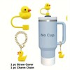 Rubber Duck Cup Straw Cover and Charm Bottle Drinkware Tumbler