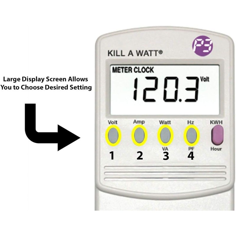 P4400 Kill A Watt Electricity Usage Monitor (5, white)