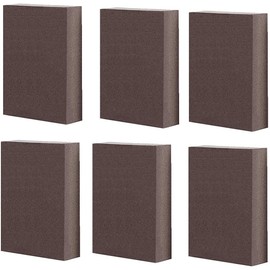 Driak Polishing Sanding Sponges Sandpaper Sanding Block Pad Washable Paint Sanding Block Wood Metal Sandpaper Sponge Cleaning Sponge (60 Grit Medium Fine)