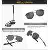 SUNGAIT Ultra Lightweight Rectangular Men’s Sunglasses and Military Style Polarized