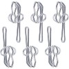 Hooks Pencil Pleat Heavy Duty Silver Hooks Metal Header Tape