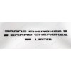 Grand Cherokee 4pcs Matte Black Side Door Rear Limited L