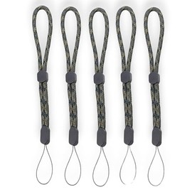 RATASK Adjustable Wrist Strap Lanyard, Mobile Lanyard Strap Accessories(PACK OF 5) (Camo)