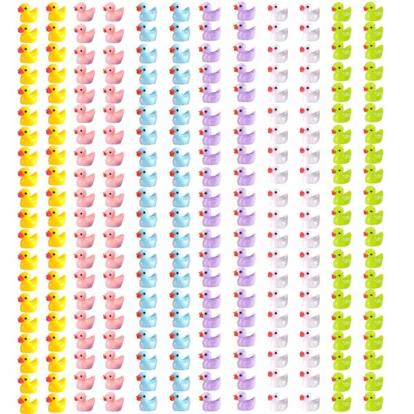 LUFEIS Mini Ducks, Pack of 240 Mini Duck Resin, Mini