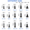 HanTof 750 Pcs Small/Micro/Tiny/Mini Self-Tapping Screws, M1.7-M3 Phillips Pan Head,