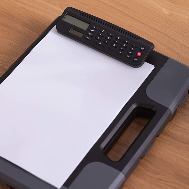 Portable Clipboard Storage Plastic Case for A4 Sizes, Clipboard with