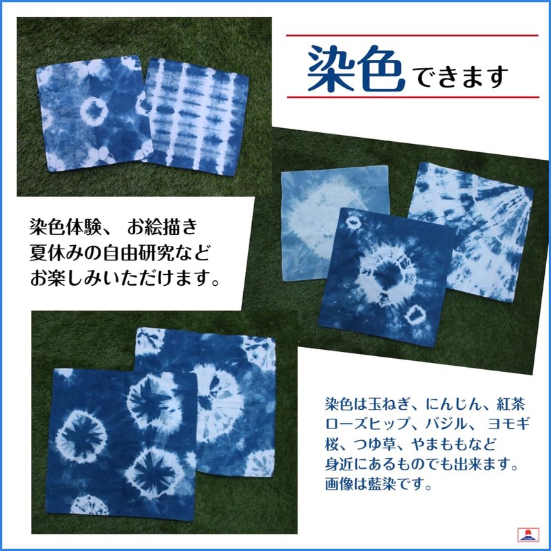 White Handkerchiefs, Plain, 20.9 inches (53 cm), Set of 3,